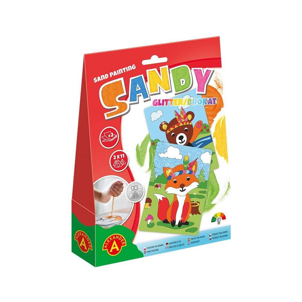 SANDY - GLITTER Fox & Bear, Alexander Toys