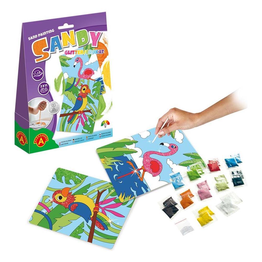 SANDY - GLITTER Parrot & Flamengo, Alexander Toys