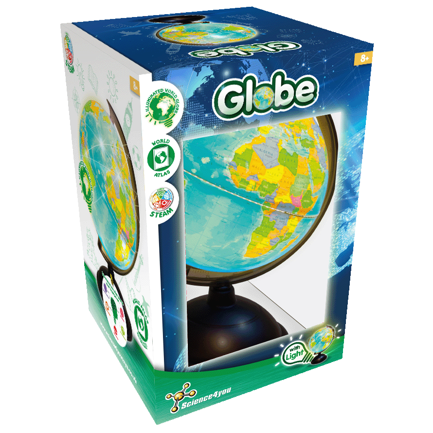 Science4you Earth Globe with Light, Science4You
