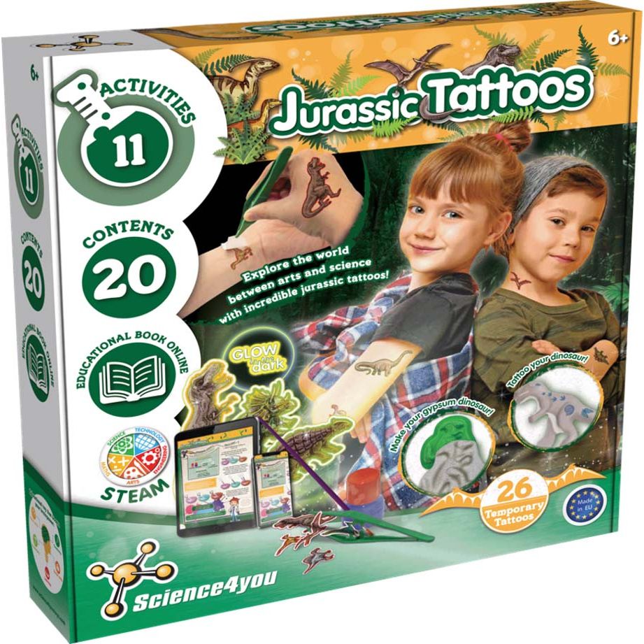 Science4you Jurassic Tattoos, Science4You