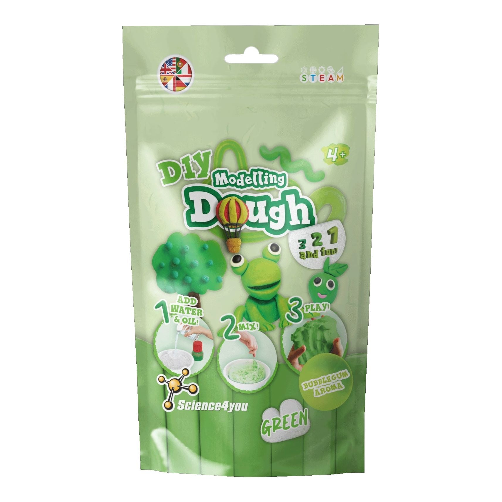 Modelling Dough Green DIY, Science4You