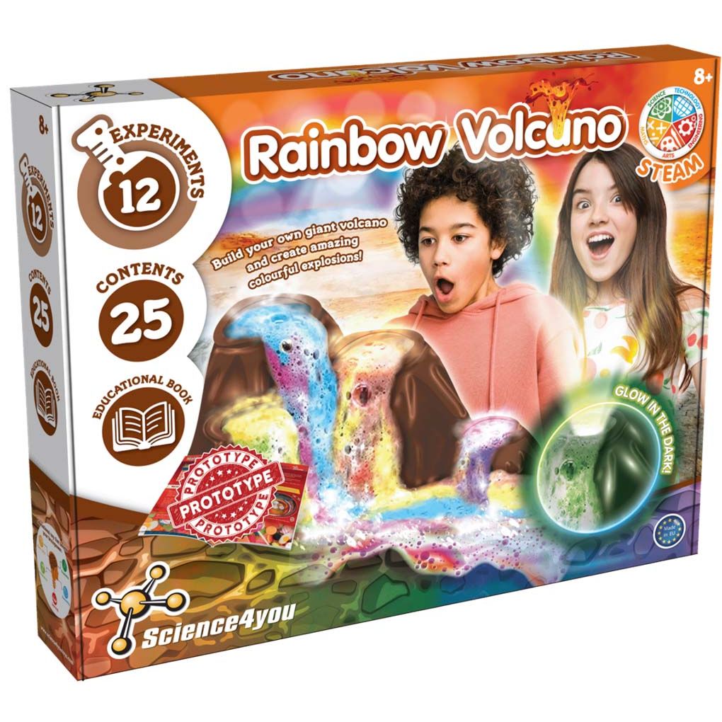 Science4you Rainbow Volcano Glow in the Dark, Science4You