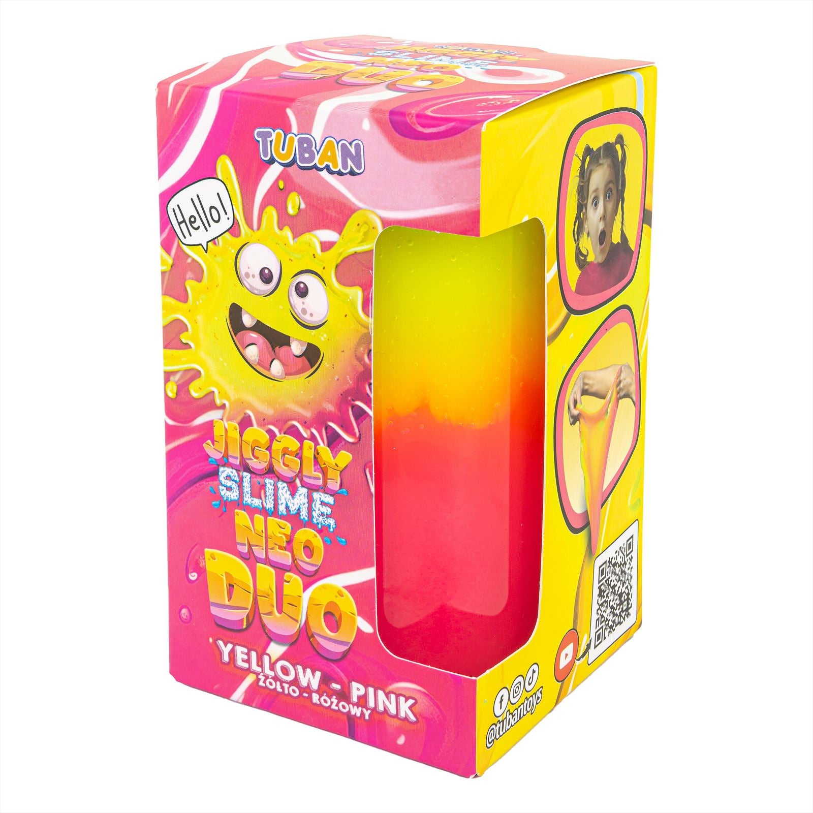 Jiggly Slime Neo Duo - Yellow Green 430 g, Tuban