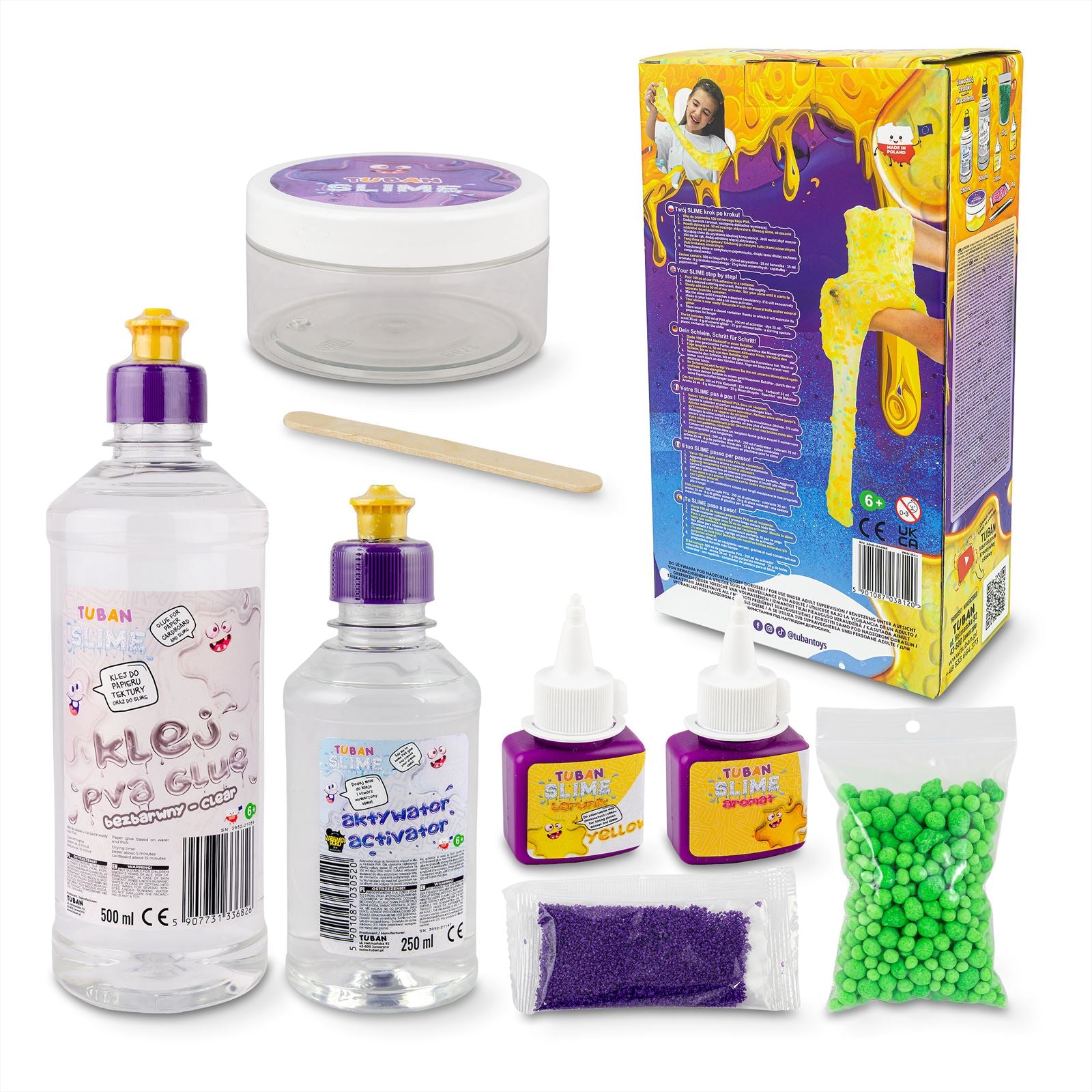 Kit - DIY Tuban Sensory Slime - 6 in 1, Tuban