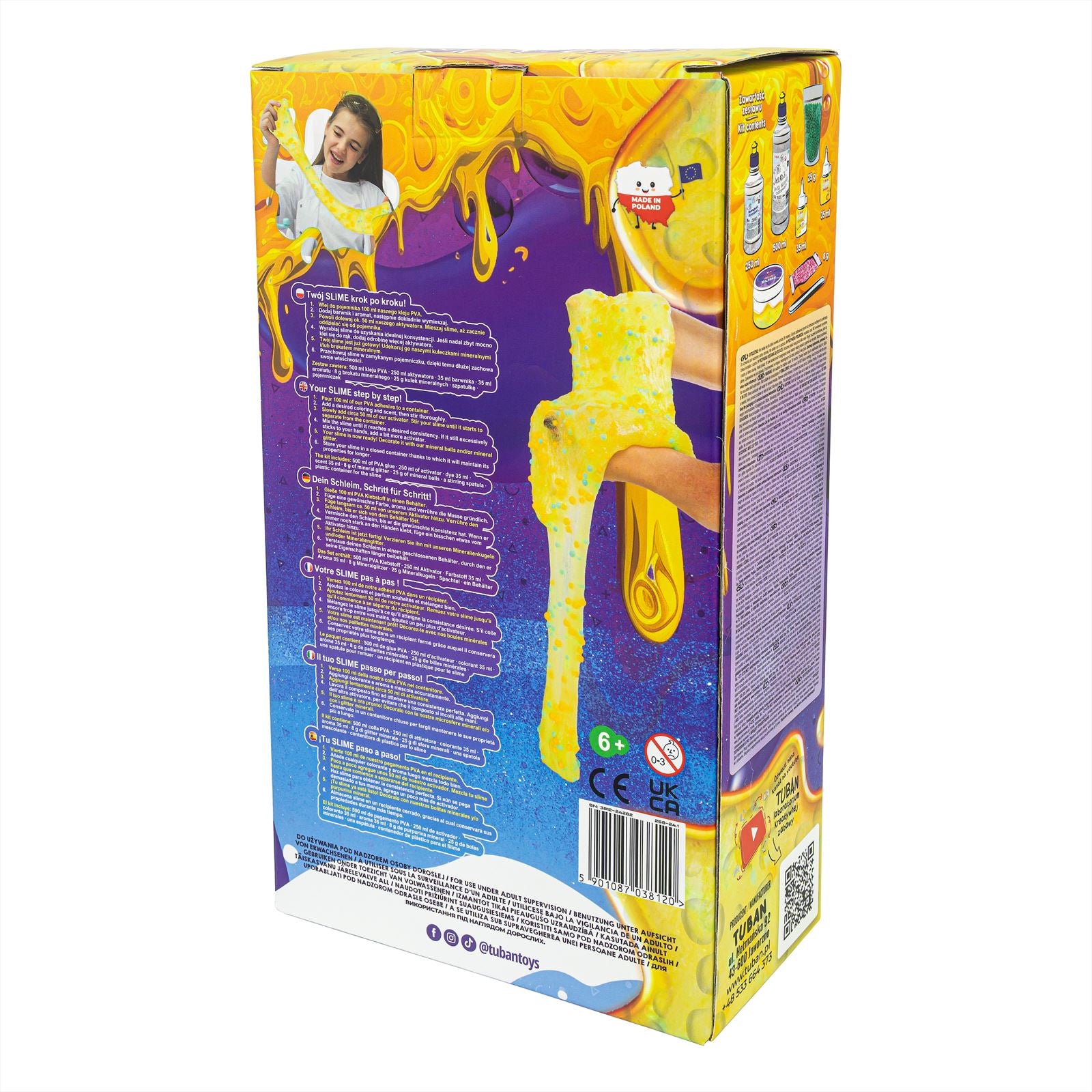 Kit - DIY Tuban Sensory Slime - 6 in 1, Tuban