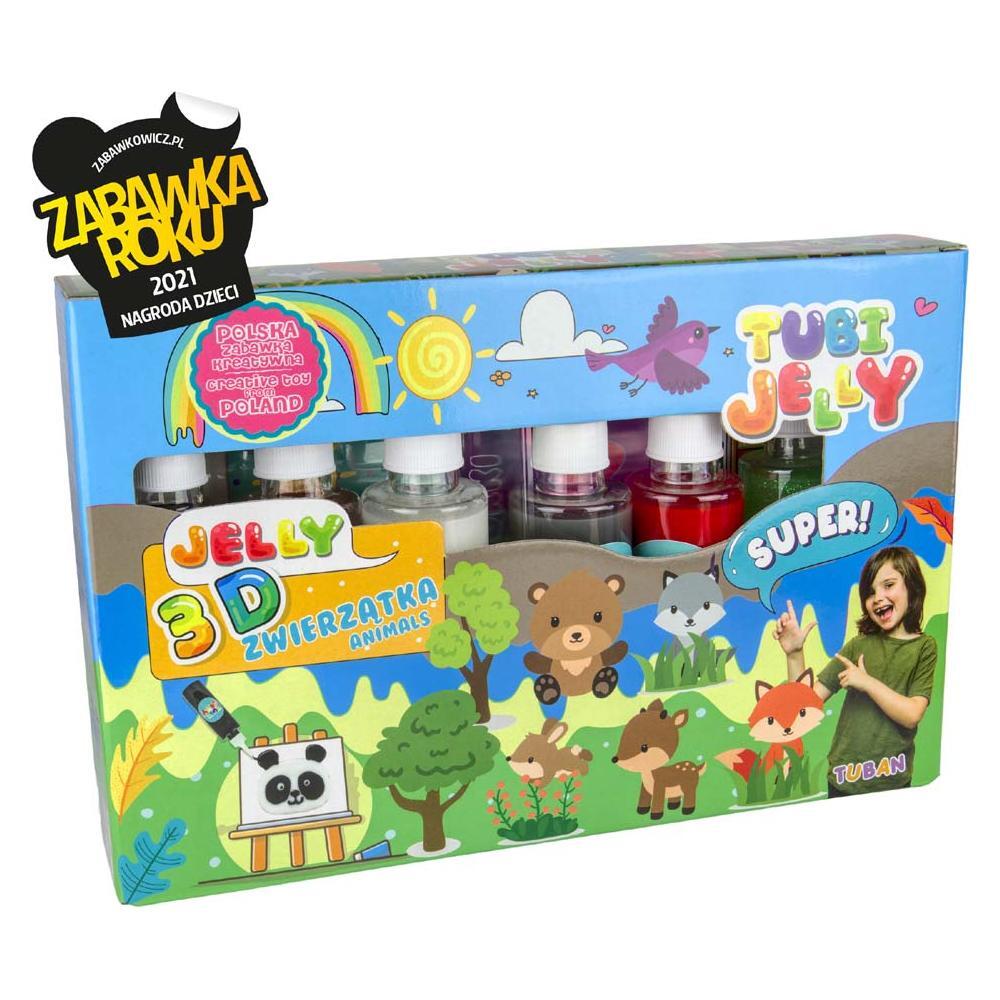 Tubi Jelly Set With 6 Colors - Animals, Tuban