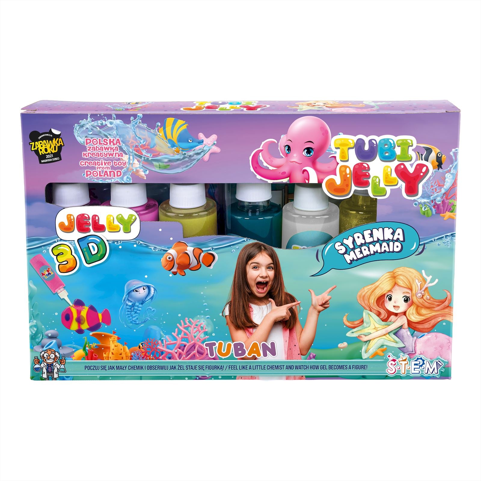 Tubi Jelly Set With 6 Colors - Mermaid, Tuban