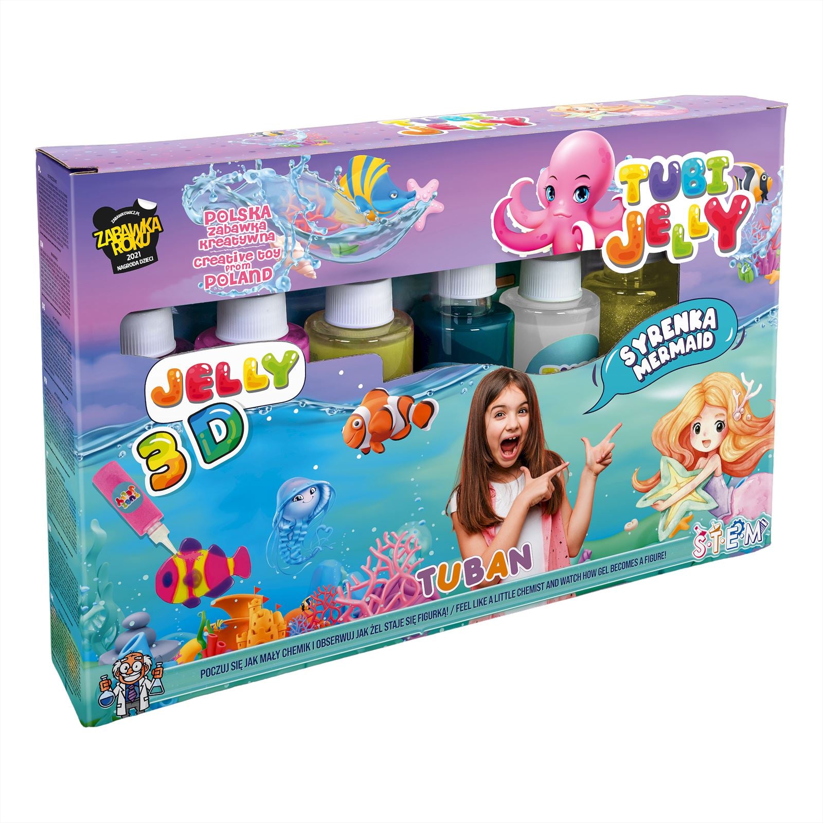 Tubi Jelly Set With 6 Colors - Mermaid, Tuban