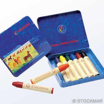 Bijenwasstiftjes 8 kleuren, Stockmar