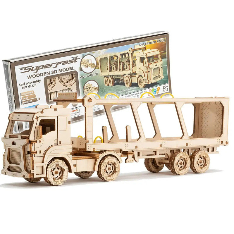 Car carrier truck, Wooden City