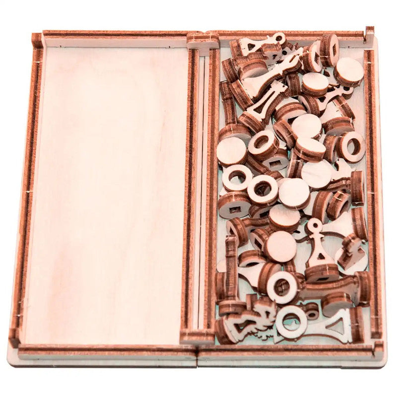 Chess/Checkers   2 in 1 Set, Wooden City