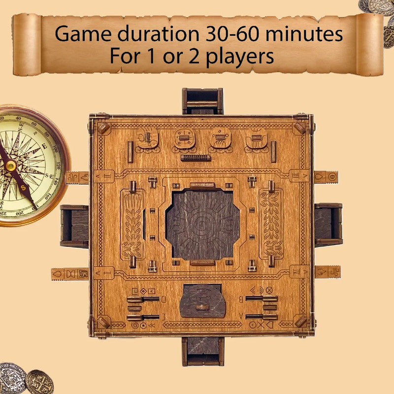 Escape Room Box Inca Pyramid, Wooden City