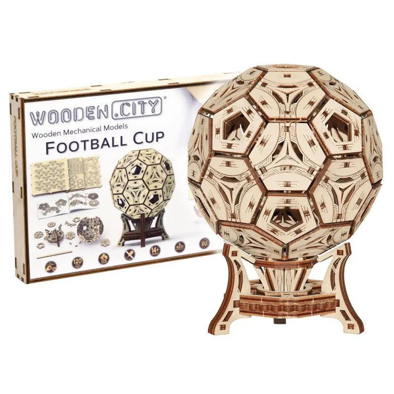Football Cup Multifunctional Organizer, Wooden City