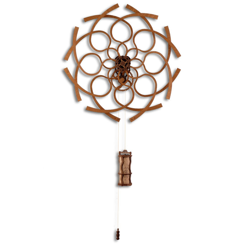 Kinetic Wall Art Sculpture Ornate Geometric, Wooden City