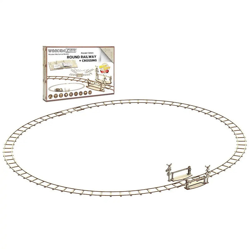 Round railway + crossing, Wooden City