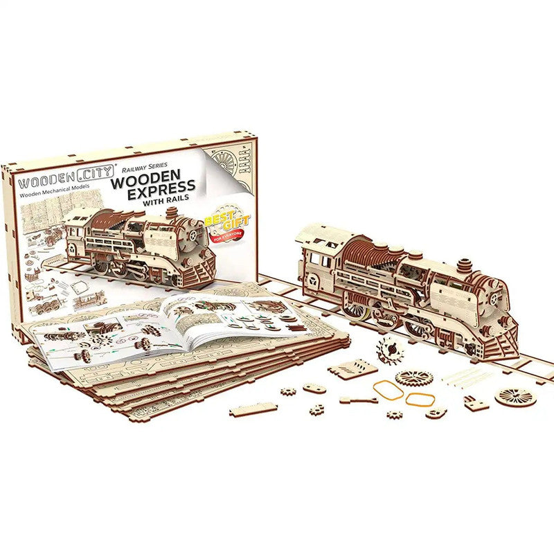 Wooden Express with rails, Wooden City