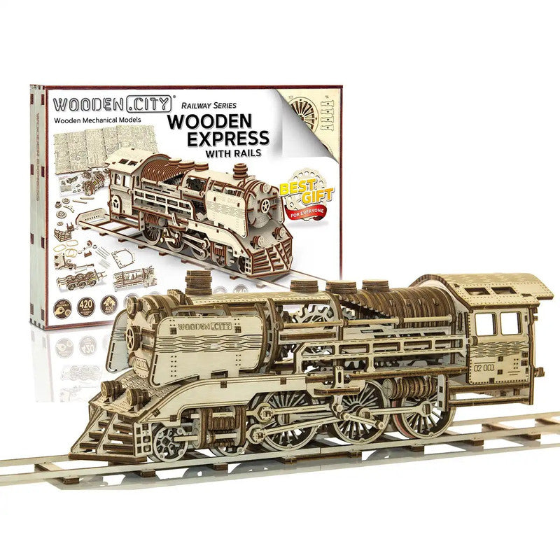 Wooden Express with rails, Wooden City