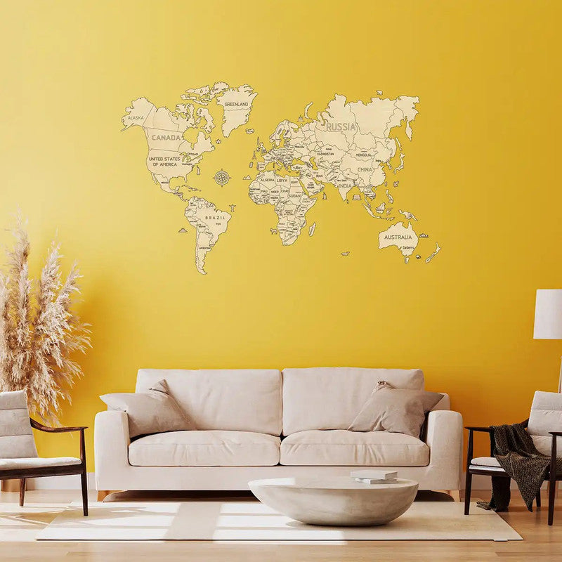 WORLD MAP XL, Wooden City